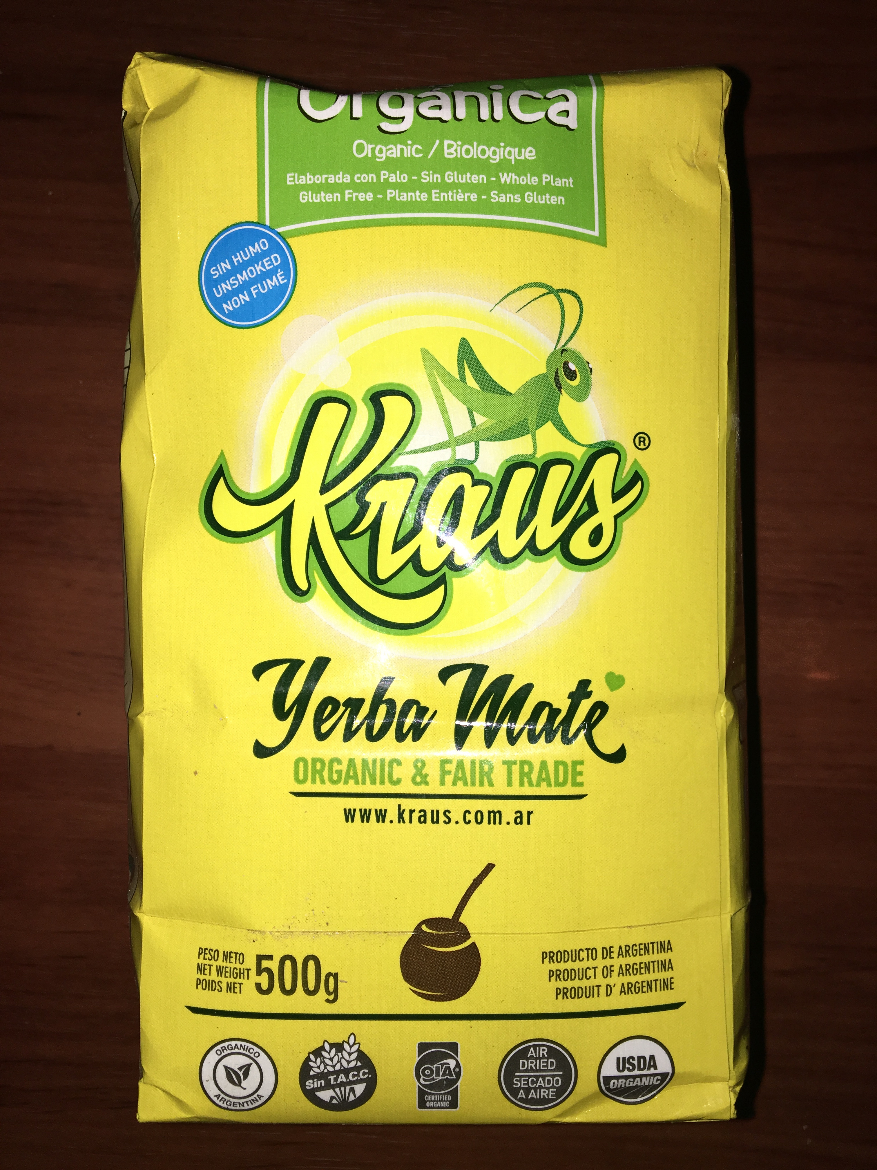 Kraus Yerba Maté Bio sans Tiges - Tous les Yerba Maté - LINFUSION